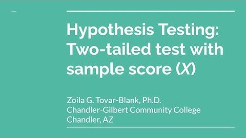 PSY 230: Hypothesis Testing, Two-Tailed