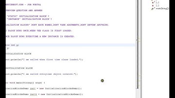 What is instance initialization block in Java Example
