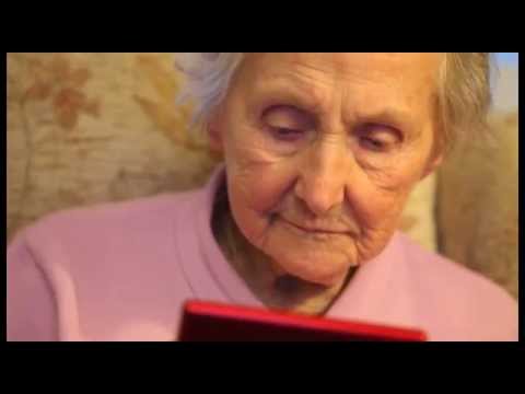 100 year old keeps sharp playing Nintendo DS