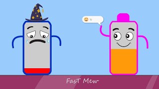 💑 Phone love ❤️ story | Asmr Animation | battery charging animation part 2 | Fast Mew screenshot 5