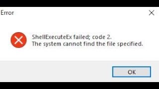 Shellexecuteex Error Fixed Error