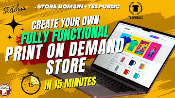 Create a FULLY FUNCTIONAL Print on Demand Store in 15 Minutes with .store Domain