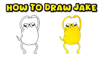 How to Draw Jake the Dog from Adventure Time: Easy and Quick Drawing Lesson