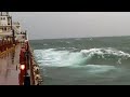 onboard MICHIPICOTEN in lake superior big rolling waves