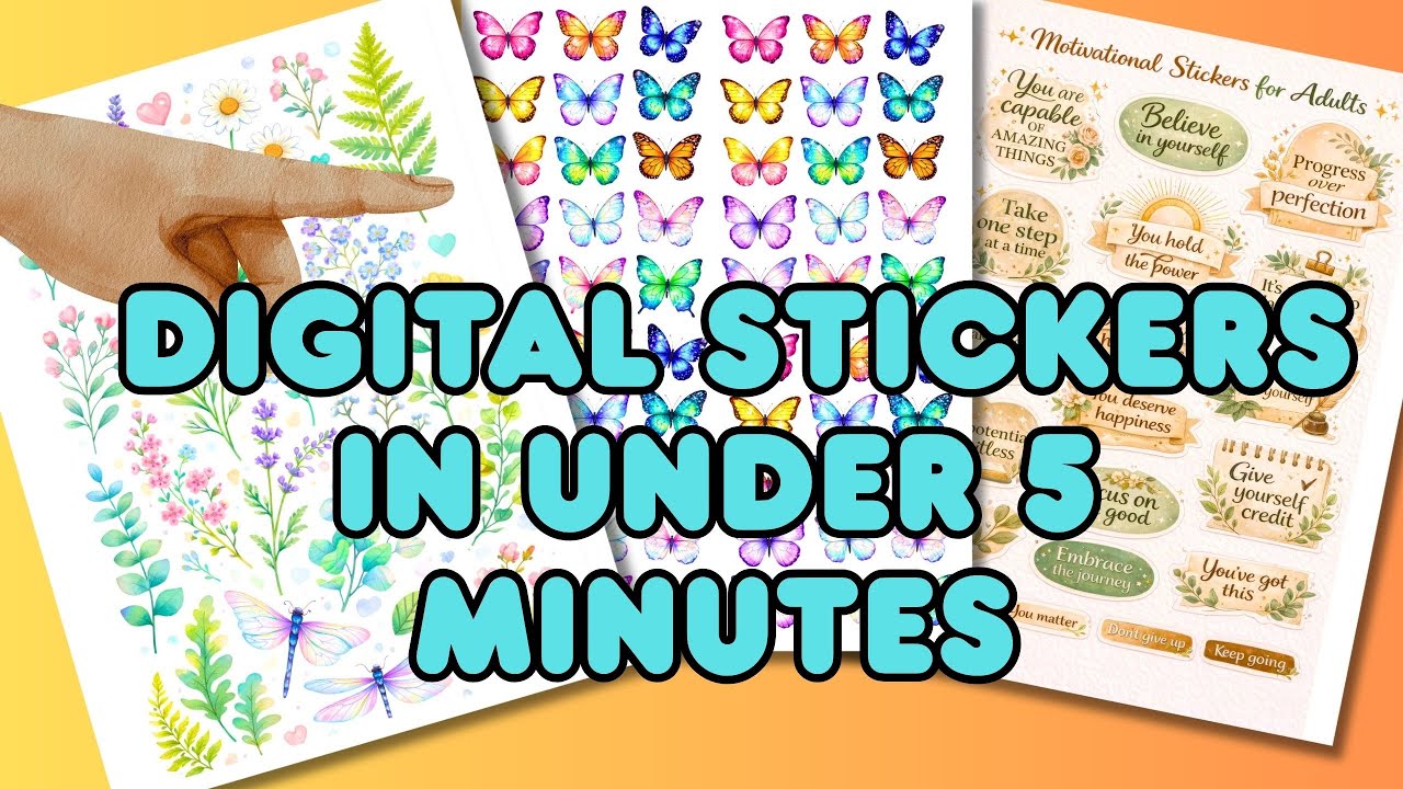 Как создать набор цифровых стикеров менее чем за 5 минут