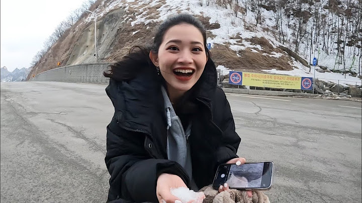 한국 설악산에서 인생 첫 눈을 본 베트남 동생의 반응