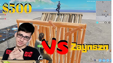 Faze Sway gives 1 kill Lead to Zayn in a 1v1 Wager - Fortnite Champ