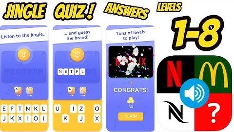 Jingle Quiz ‪Game All levels 1-7 Part 1 Gameplay Walkthrough (iOS-Android)