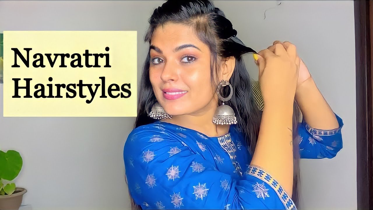 Navratri hairstyles Only 🖐️ 5 min || Must Watch || @INDIANGLAMOUR07 -  YouTube