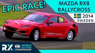 Mazda RX8 Rallycross Car in Epic, Crazy Rallycross Final in Sweden 2014. Can it win?