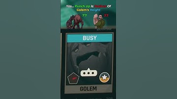 Punch Up Is JEALOUS Of Golem