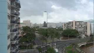 Just a test of the tsunami warning system. taken in honolulu.