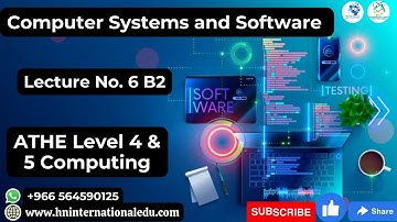 Computer Systems and Software Lecture No. 06 B2 ATHE Level 4 & 5 Computing