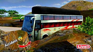 Live Dangerous Accident Of Ksrtc Bus Fully Damaged