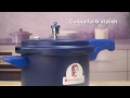 Sanjeev kapoors wonderchef  healthguard  5l pressure cooker blue