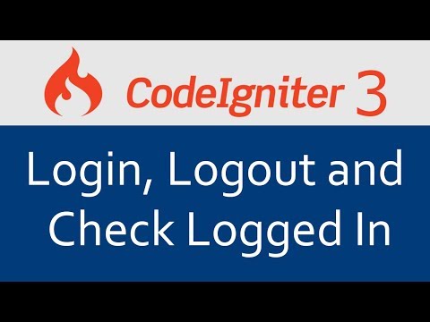 Codeigniter 3 Tutorial In Hindi #15 User Login, Logout and Check Logged In