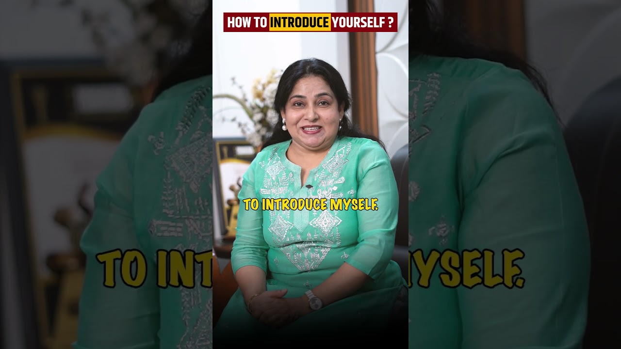 How to introduce yourself?👨🏻&zwj;💻 | Spoken english by Neetu Ma'am #spokenenglish #neetumam #interview