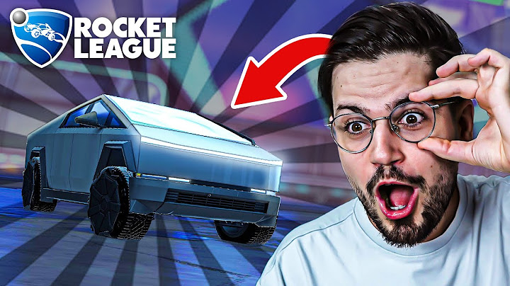 Je FREESTYLE avec LA NOUVELLE VOITURE "CYBERTRUCK" sur ROCKET LEAGUE