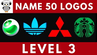Guess The Logo Quiz - 50 Logos | Level 3 Easy | Logo Trivia