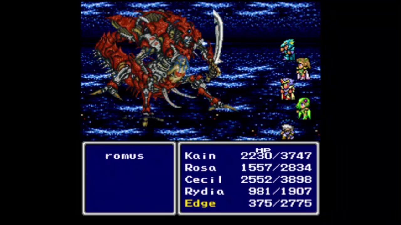 Final Fantasy 4 (Japanese Easy Type) - Part 17 - Final Boss Zeromus + Ending