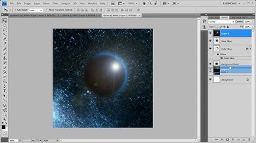 Photoshop CS4 : Planetary Eclipse Tutorial