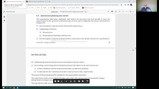 ISO 9001 & ISO 27001 Clause 8.1 Operational planning and control