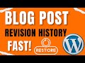 How to View WordPress Blog Post Revision History in Gutenberg & Classic Editors