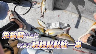 【台客去船釣】什麼！釣黃雞魚竟然免鈎餌！新手菜鳥的我輕輕鬆鬆一串上來！feat.穩勝166娛樂海釣船