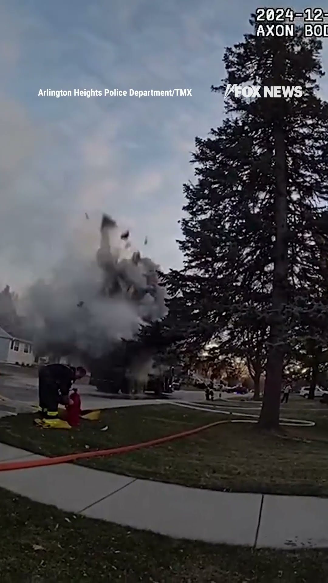 Garbage truck explodes in neighborhood, injuring first responders and damaging homes