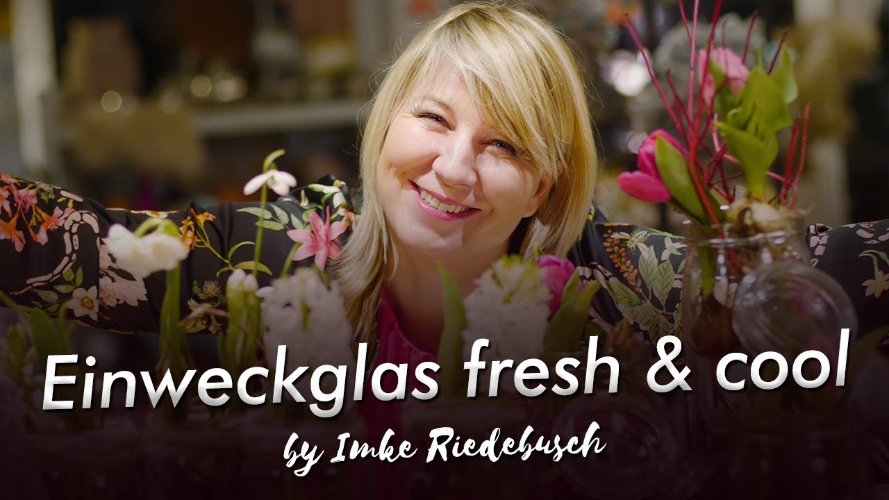 Einweckglas fresh & cool dekoriert