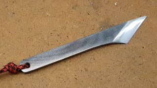 Knife making - How to make Japanese Kiridashi from an old File