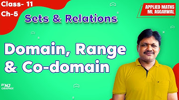 DOMAIN, RANGE & CODOMAIN || Lecture- 8 | Sets & Relations Ch- 5 | Class- 11 Applied Maths