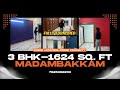 FULLY FURNISHED + Wall Panel + TV Unit FREE ! 3BHK Near Tambaram