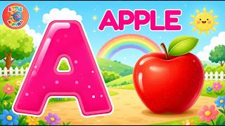 🌈✨ ABC Phonic Song : A A Apple 🍎 | 5 Little Ducks 🐥 | Rainbow 🌈 Song for Toddlers : Learn the Colors