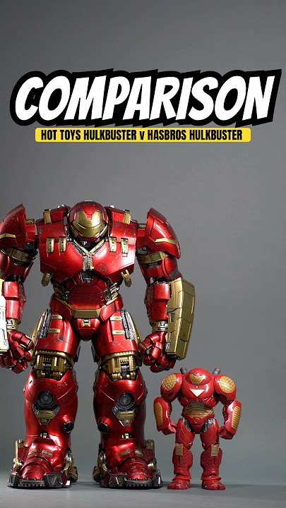 Comparison: Hot Toys Iron Man Hulkbuster v Hasbro Marvel Legends Hulkbuster #ironman #marvel l