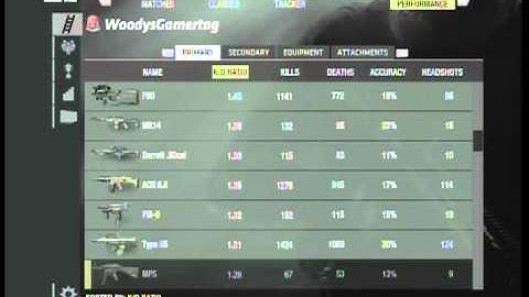 WoodysGamerTag - MW3 - Combat Record