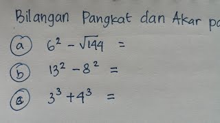 Contoh Soal Bilangan Pangkat dan Akar Pangkat | Matematika SD