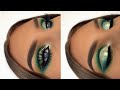 HUDA BEAUTY BLUE GREEN METALLIC CUT CREASE | MAKEUP TUTORIAL