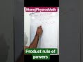 Product Rule of Powers | Complete Explanation with Easy Examples 🔥 @ManojPhysicsMath #mathtricks