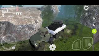 Truck Offroad 2 / Hành trình giải cứu xe Jeep bị lún khi băng qua suối / Mobile games screenshot 1