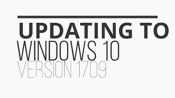 Windows 10 version 1709 update process