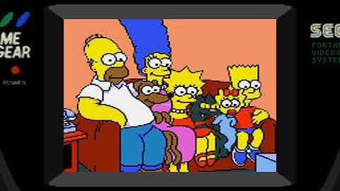 Intro-Demo - The Simpsons - Bart vs  the Space Mutants (USA, Europe, Game Gear)