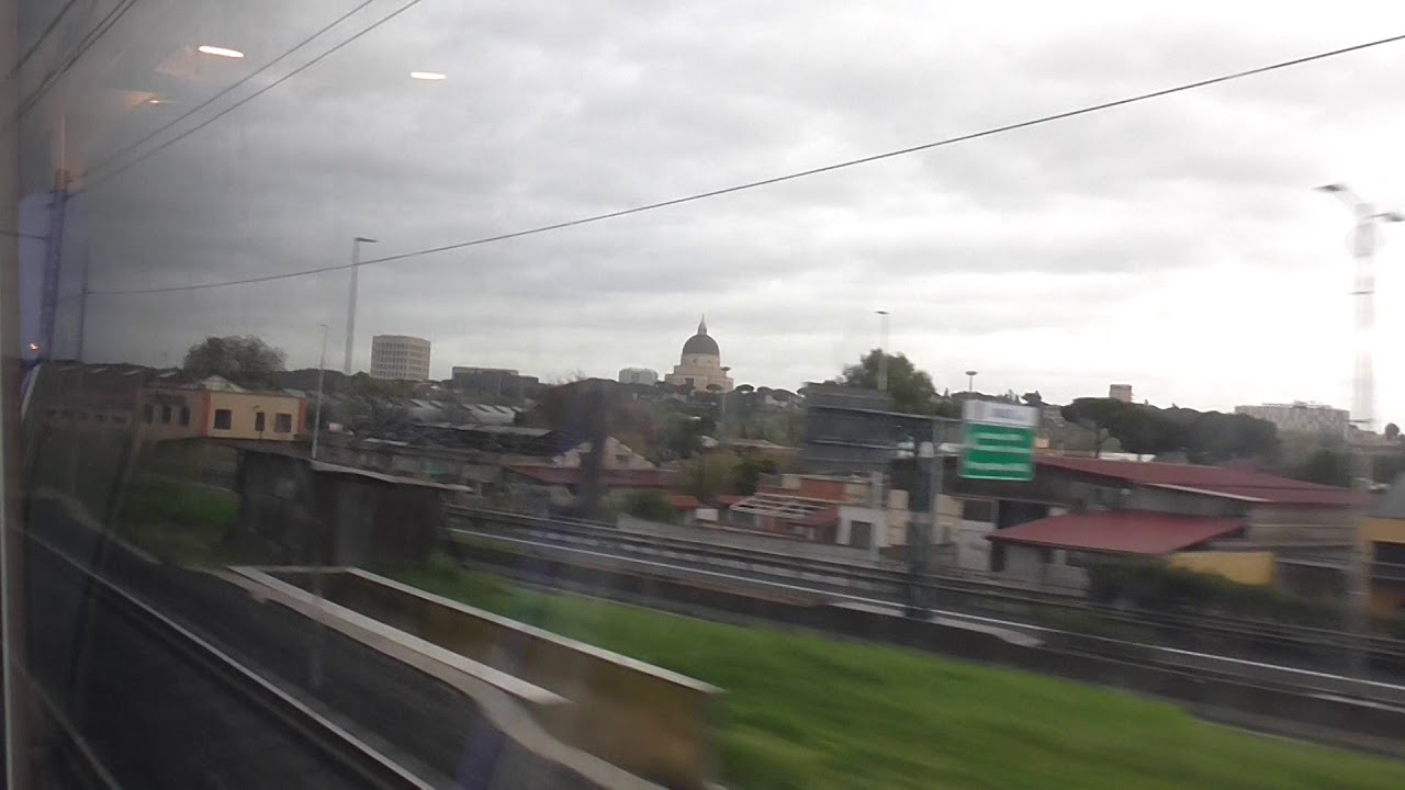 Full Journey on Leonardo Express from Fiumicino Aeroporto to Roma Termini