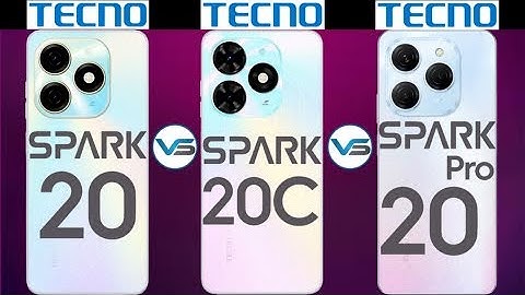 Tecno Spark 20 Pro VS Tecno Spark 20 VS Tecno Spark 20C | Tecno Spark 20 Series