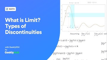 #GeeklyHub What is Limit? Continuous and Discontinuous Functions, Limit Rules