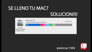 Como liberar espacio y optimizar tu Mac!