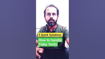 How to handle flaky tests: 5 quick solutions #AskRaghav