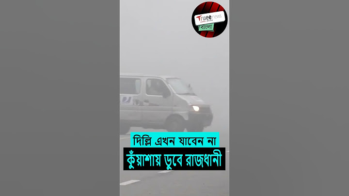দিল্লি এখন যাবেন না কুঁয়াশায় ডুবে রাজধানী | @trueenewsbangla  #delhi