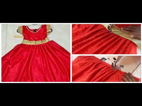 long gown stitching in tamil - YouTube