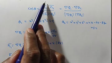 Angle between intersection of spheres/ angle between normal  to the surfaces problem